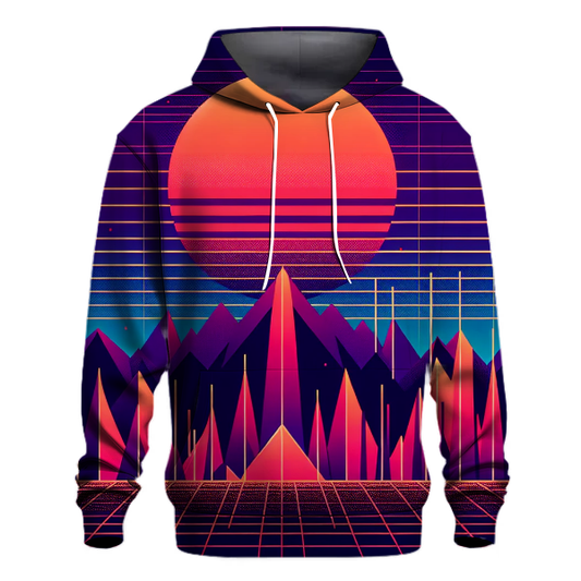 Vibrant Synthwave Sunset Hoodie