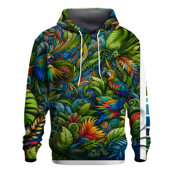 Rainforest Harmony Tie-Dye Hoodie