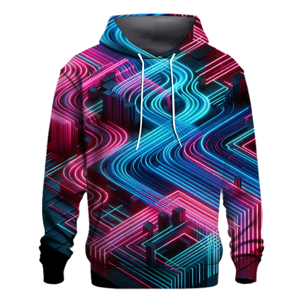 Retro Synth Lines Hoodie