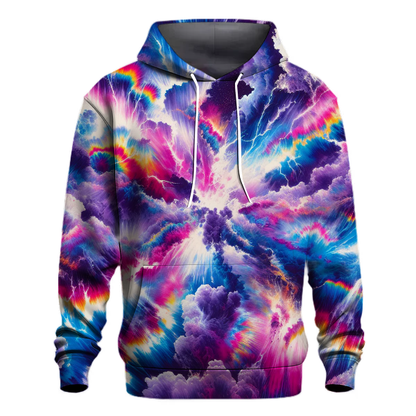 Vivid Rainbow Storm Hoodie