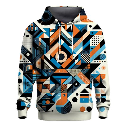 Abstract Geometric Vibes Hoodie