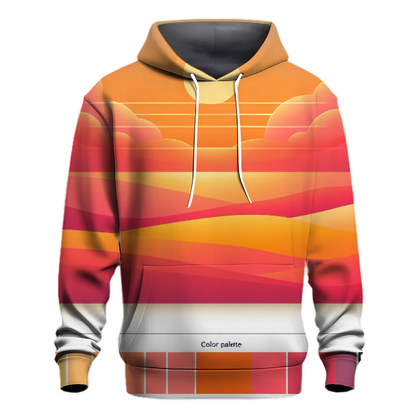 Retro Sunset Groove Hoodie