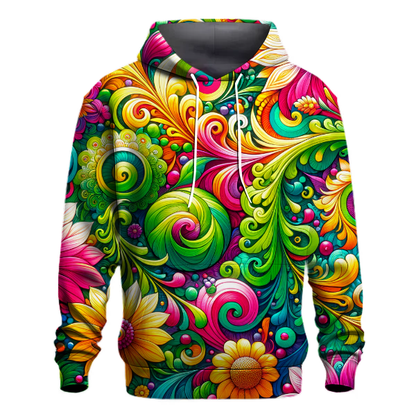 Vivid Garden Escape Hoodie