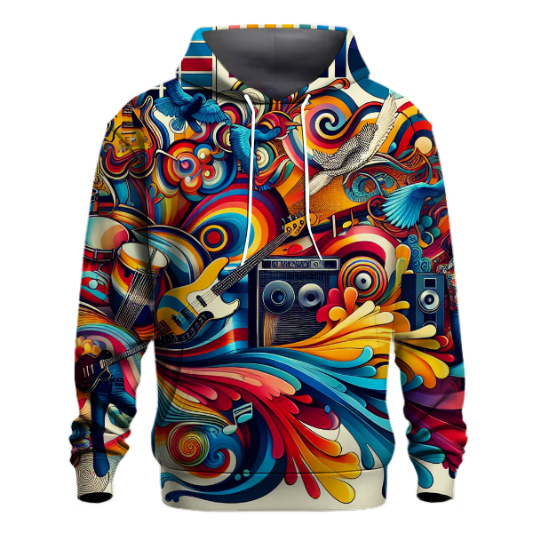 Vibrant Groove Art Hoodie