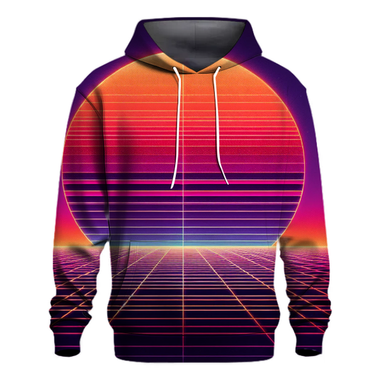 Retro Sunset Grid Hoodie