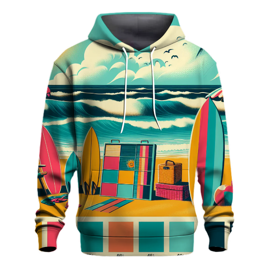 70s Inspired Beach Vibes Hoodie