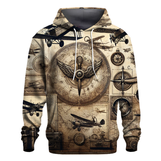 Vintage Aviation Journey Hoodie