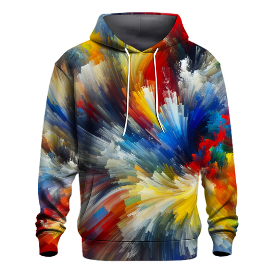 Vivid Color Splash Hoodie