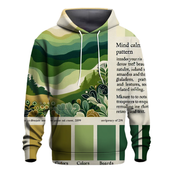 Verdant Valley Tie-dye Design Hoodie