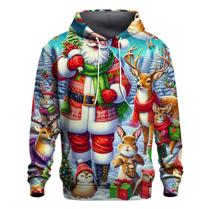 Whimsical Santa Pals Hoodie