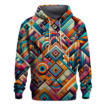 Vibrant Mosaic Melody Hoodie