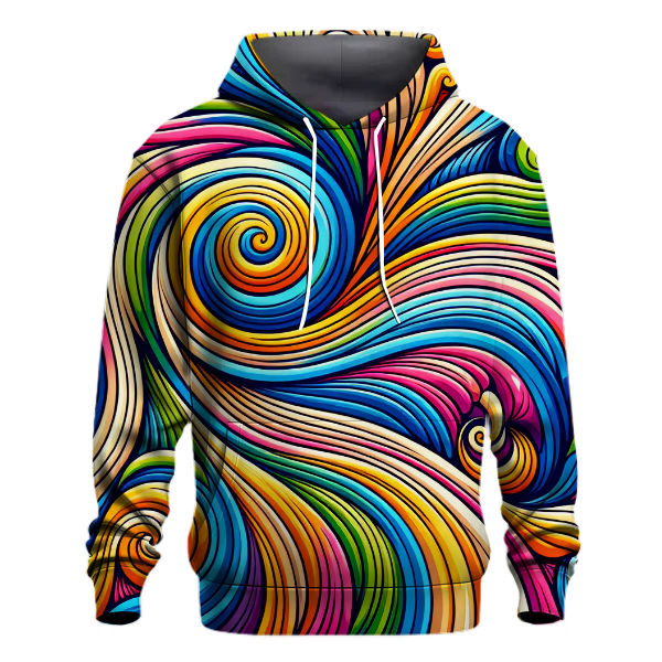 Retro Swirl Spectrum Hoodie