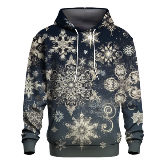 Sparkling Snowflake Elegance Hoodie