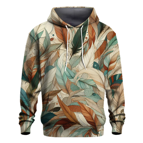 Wild and Free Feather Design Hoodie