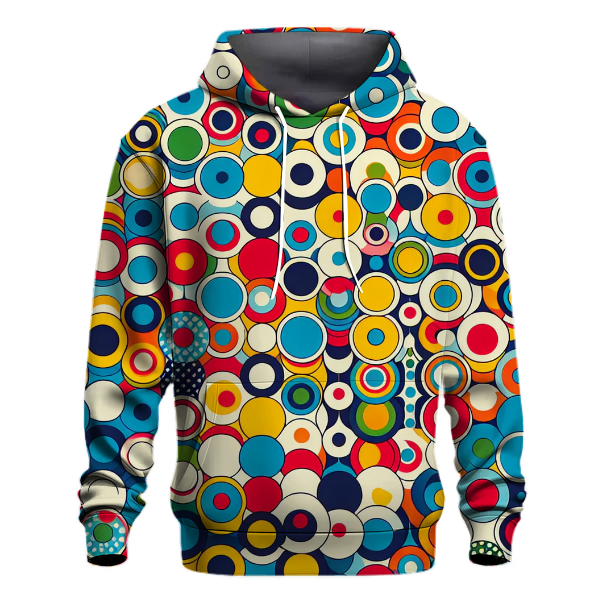 Vibrant Retro Dots Hoodie