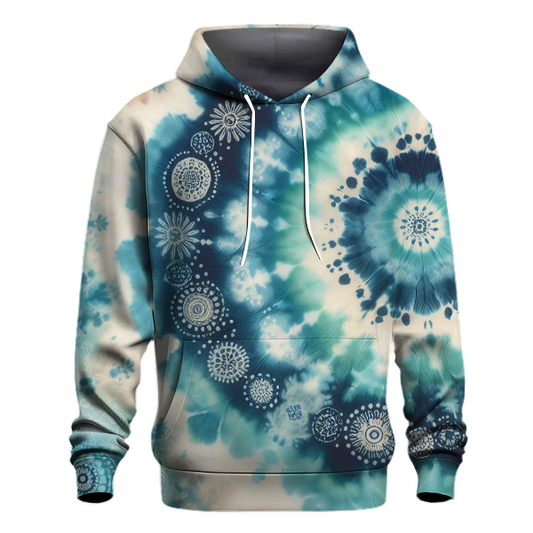 Sapphire Skies Tie-dye Design Hoodie