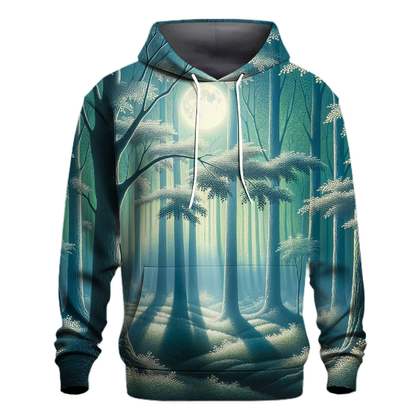 Mystical Moonlit Forest Hoodie