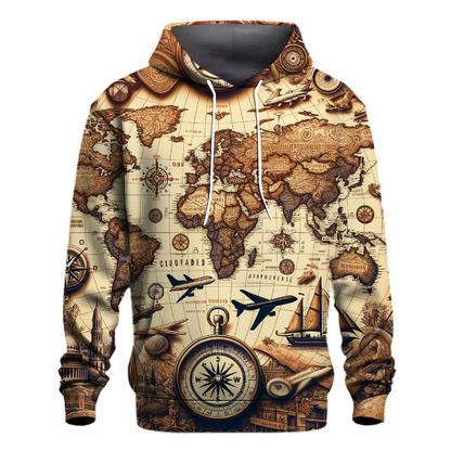 Wanderlust Adventure Map Hoodie