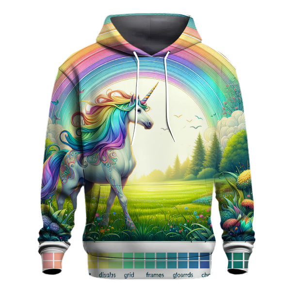 Whimsical Unicorn Fields Hoodie