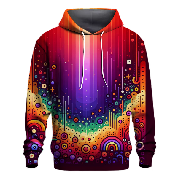 Vivid Rainbow Gradient Hoodie