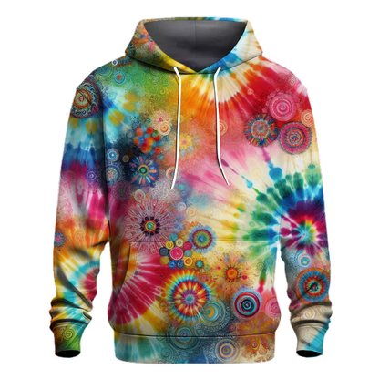 Whimsical Rainbow Twist Hoodie