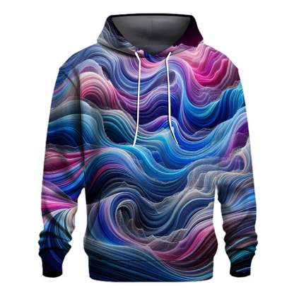 Abstract Electric Tide Hoodie