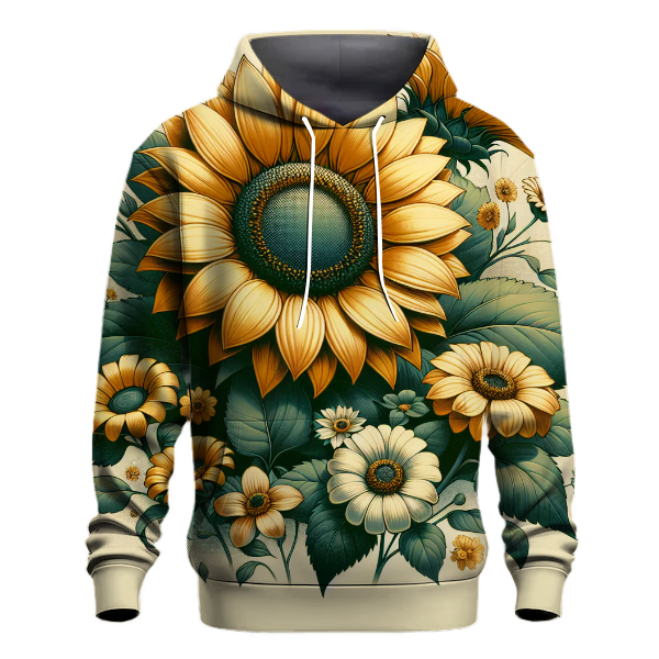 Retro Sunflower Dreams Hoodie