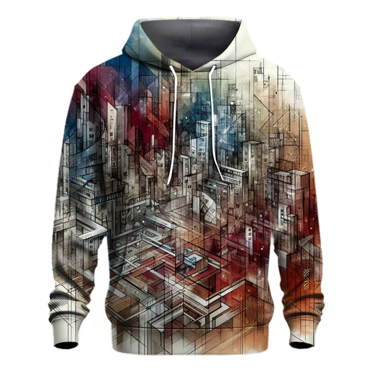 Abstract Urban Geometry Hoodie