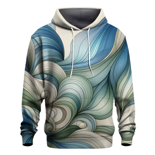 Abstract Wave Movement Hoodie