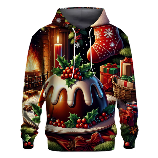 Whimsical Christmas Pudding Design Hoodie