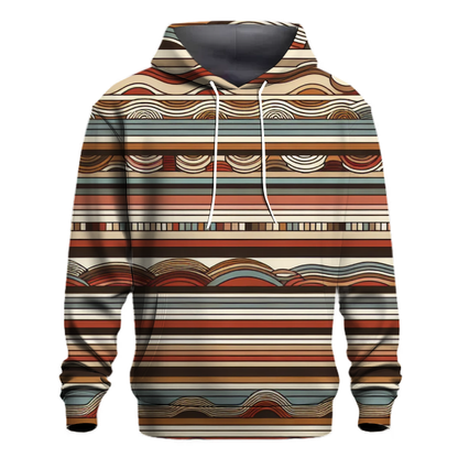 Vintage Striped Splendor Hoodie