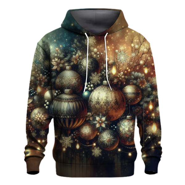 Vintage Christmas Ornament Collection Hoodie