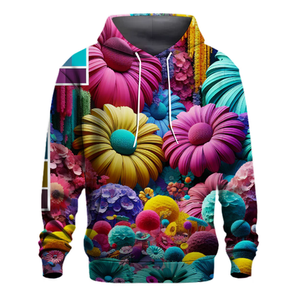 Whimsical Flower Garden Hoodie