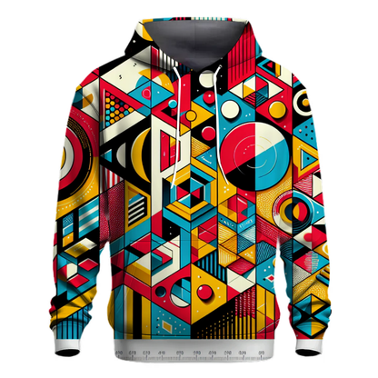 Vibrant Geometric Fusion Hoodie