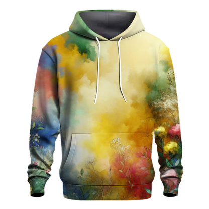 Wildflower Bloom Tie-Dye Design Hoodie