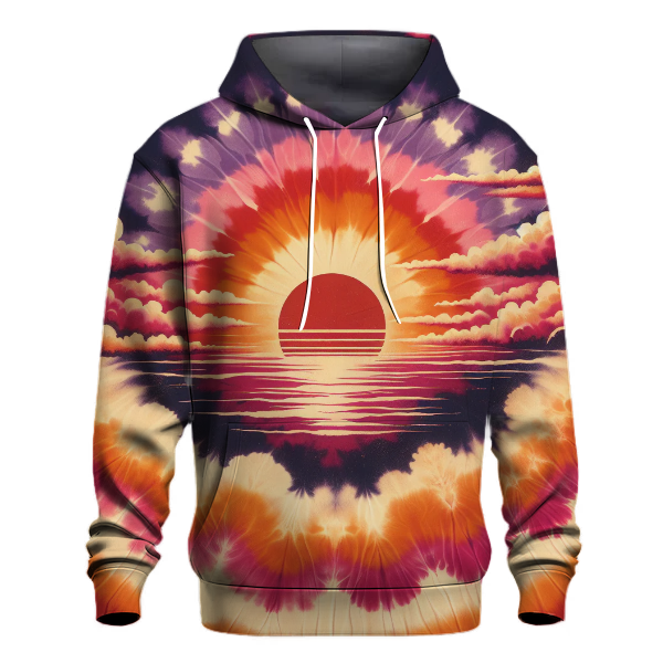 Retro Sunset Glow Hoodie