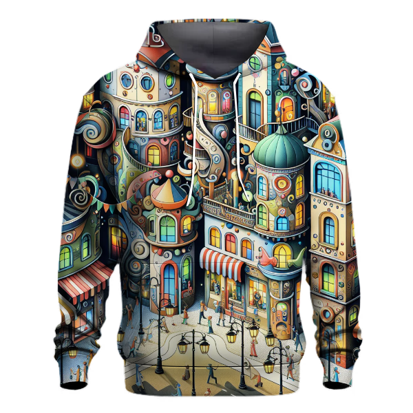 Whimsical Cityscape Hoodie