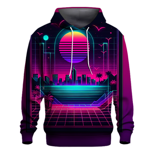 Vibrant Synthwave Palette Hoodie