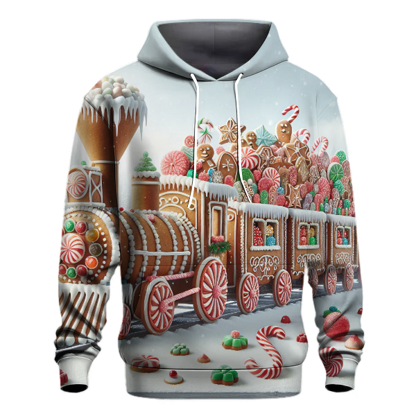 Yuletide Gingerbread Train Hoodie