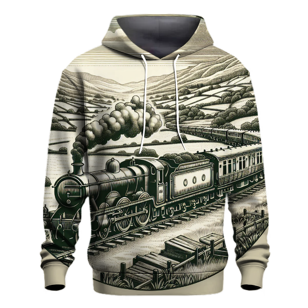 Vintage Railroad Journey Hoodie