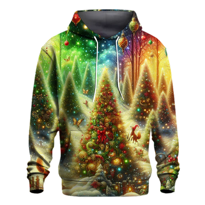 Whimsical Christmas Tree Forest Hoodie