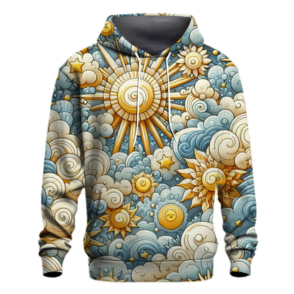 Whimsical Clouds and Sunshine Hoodie