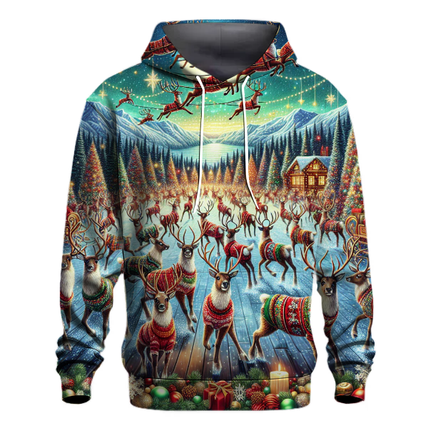 Santas Reindeer Flight School Hoodie