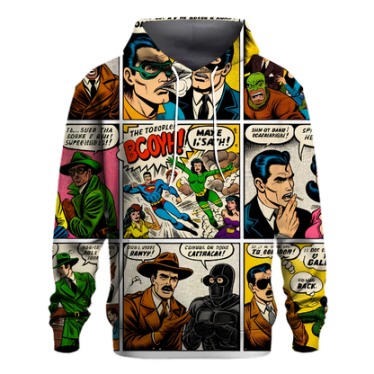 Vintage Comic Strips Hoodie