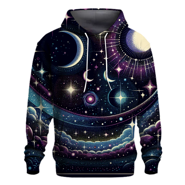 Cosmic Vibes Starry Hoodie