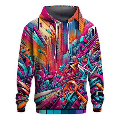 Vibrant 80s Graffiti Hoodie