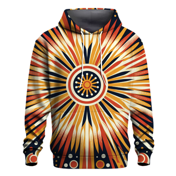 Retro Sunburst Dreams Hoodie