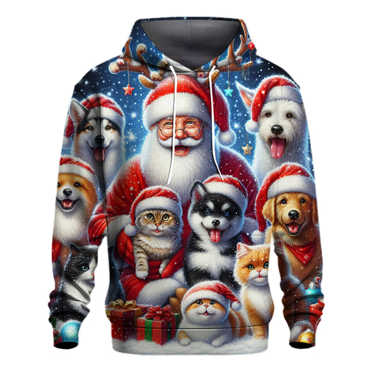 Santa Paws and Friends Design Hoodie