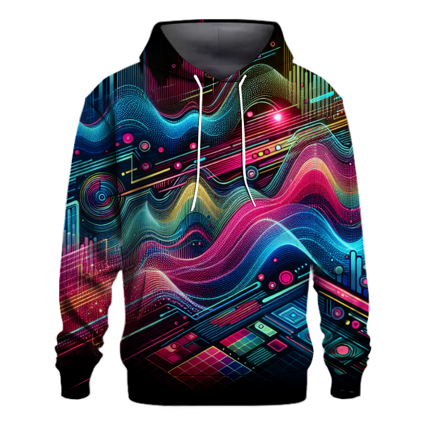 Techno Beat Waves Hoodie