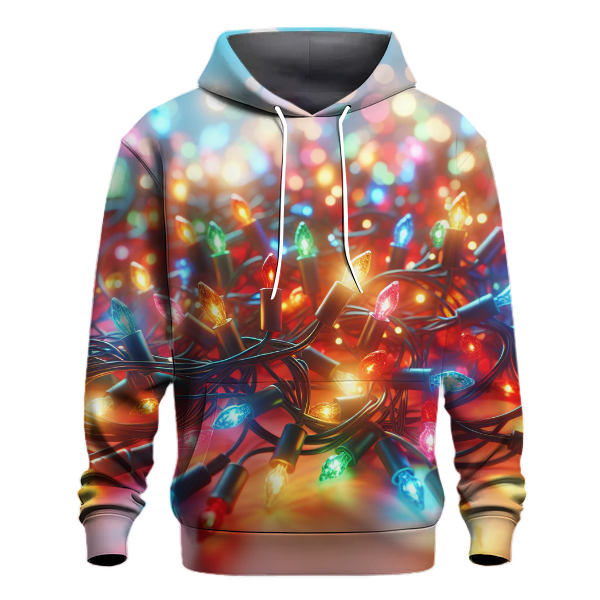 Twinkling Christmas Lights Spectacle Hoodie